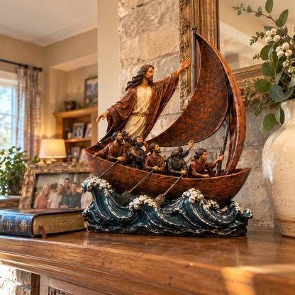 Through Every Storm, Never Alone – Jesus Story Sculpture Collection