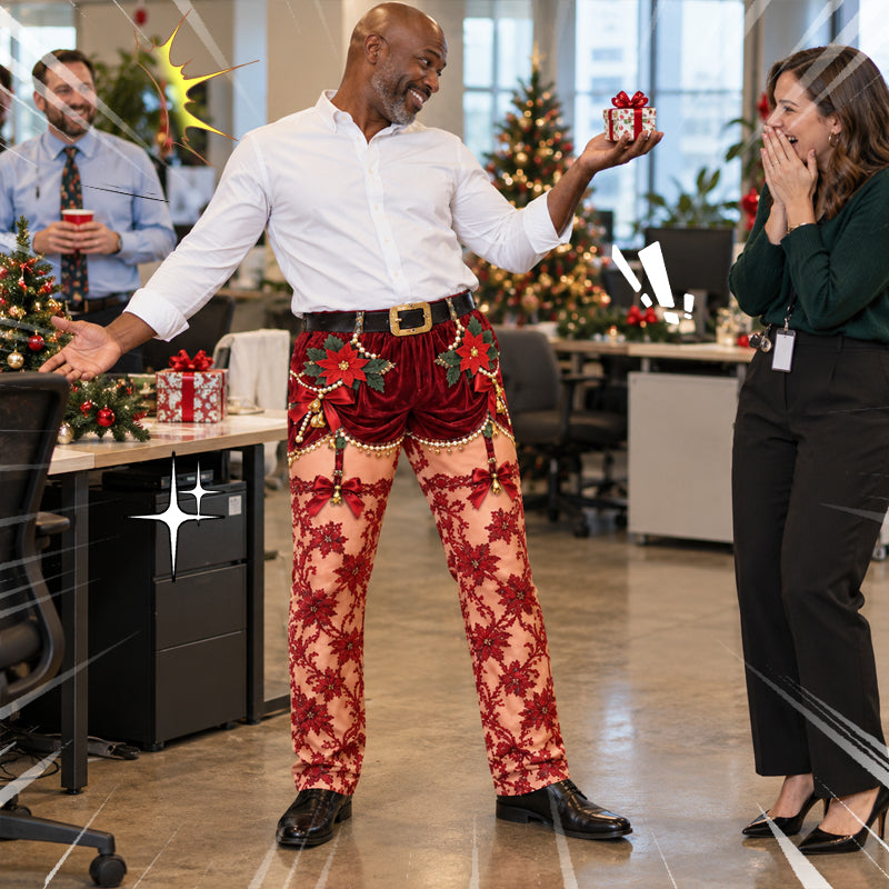 Funny Christmas Illusion Pants for Adults