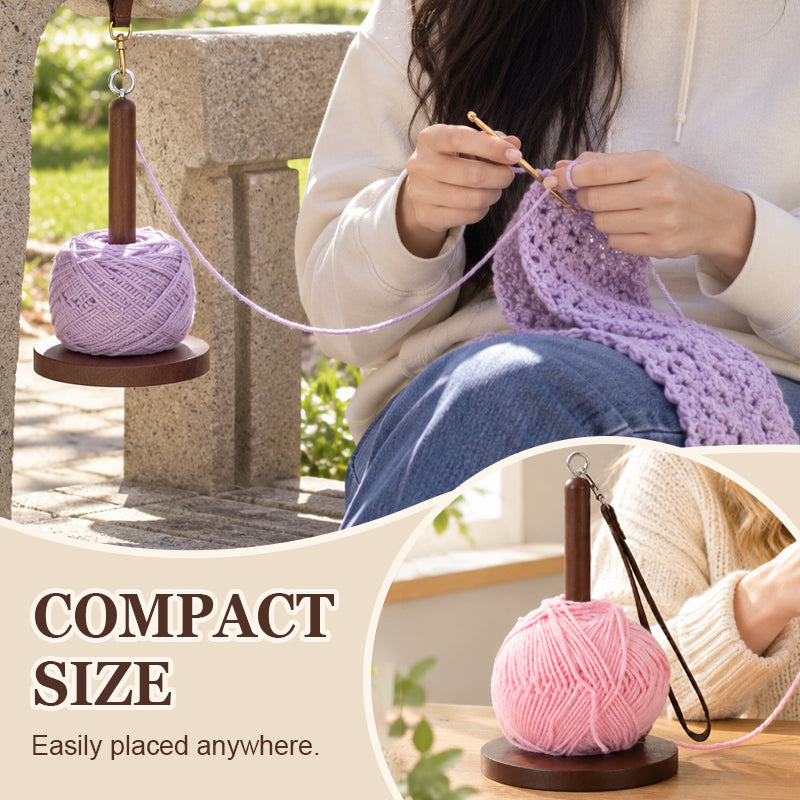 🧶 Portable Yarn Holder with Spinning Winding Stand