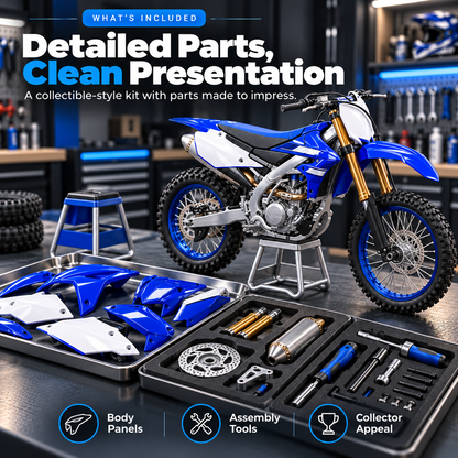 🏁 DIY Motocross Dirt Bike Model Kit 🏍️ Build Your Own Racing Legend!