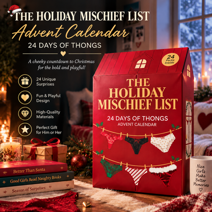 🎁 24 Days of Temptation™ – Thong Advent Countdown Gift Box | A Playful Surprise for Every Day 🔥