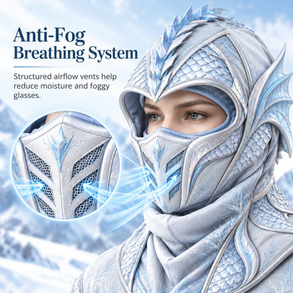 Ice Dragon 3-in-1 Winter Hood & Face Cover