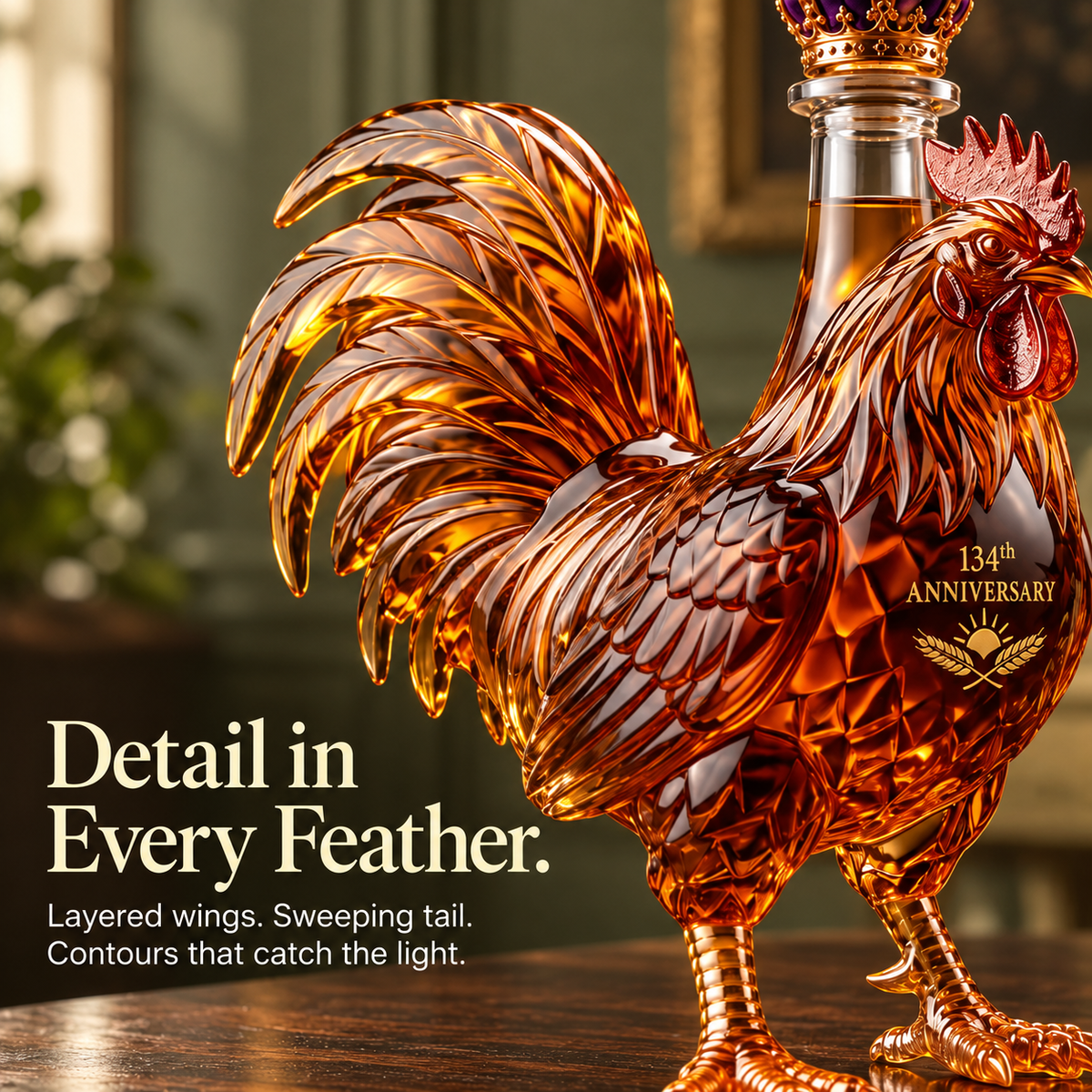 🐓Crested Rooster 134th Anniversary Whiskey — 1892–2026 Commemorative Edition