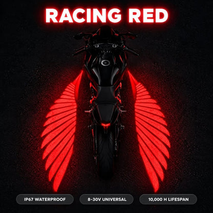 🏍️ Angel Wing Motorcycle LED Projector Lights