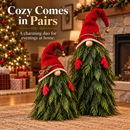 🎄 2-Piece Whimsical Christmas Gnome Porch Decor Set 🎁