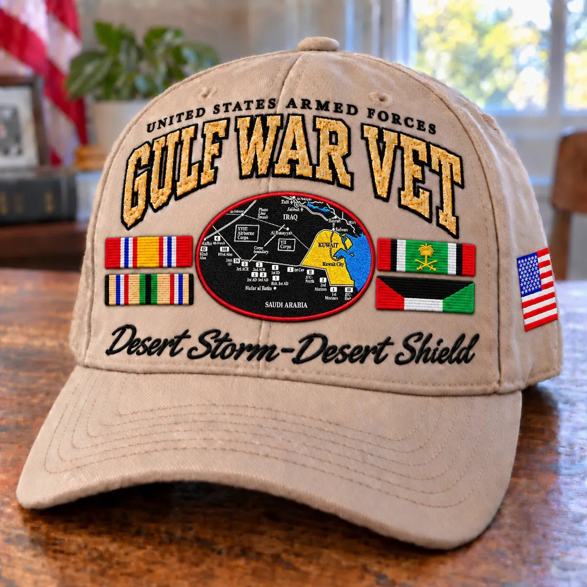 🇺🇸 Gulf War Veteran Tribute Cap – Operation Desert Storm 1990–1991
