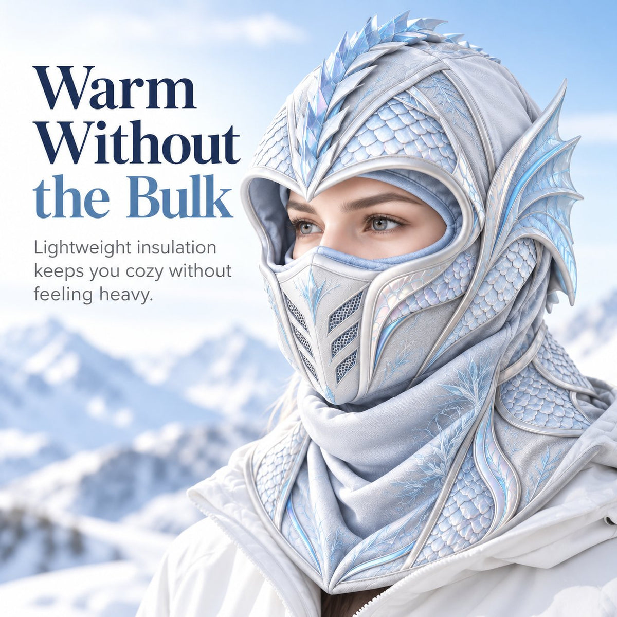 Ice Dragon 3-in-1 Winter Hood & Face Cover