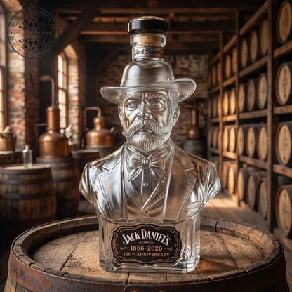 Jack Daniel’s 2026 160th‑Anniversary Bust Glass Decanter
