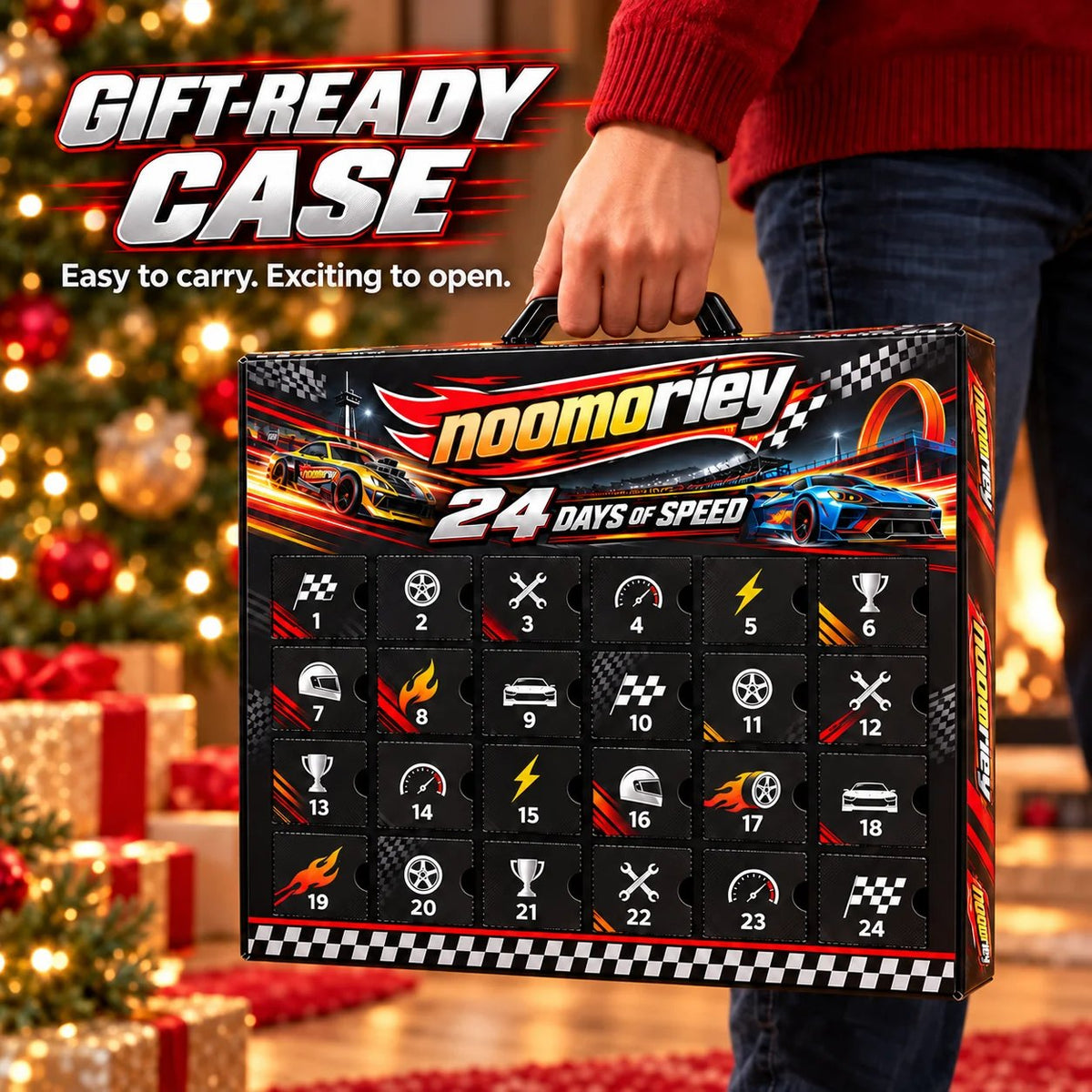 🏁 24 Days of Racing Magic – Christmas Mini Car Collector's Advent Calendar 🎄