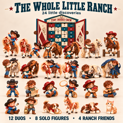 🤠 Tiny Rodeo Crew 24-Day Advent Calendar – A Little Western Christmas 🎄