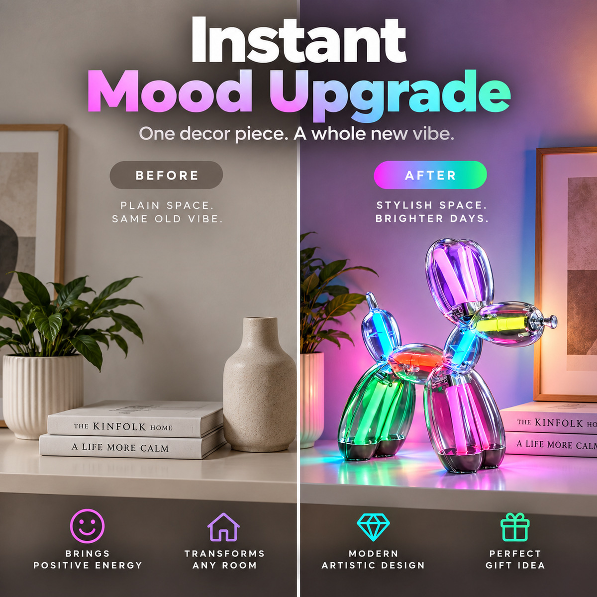 Glow Pup™ Light-Up Statement Sculpture