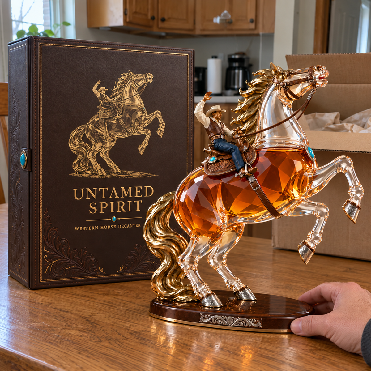 Untamed Spirit Rearing Horse Whiskey Decanter – Western Limited Collector’s Edition