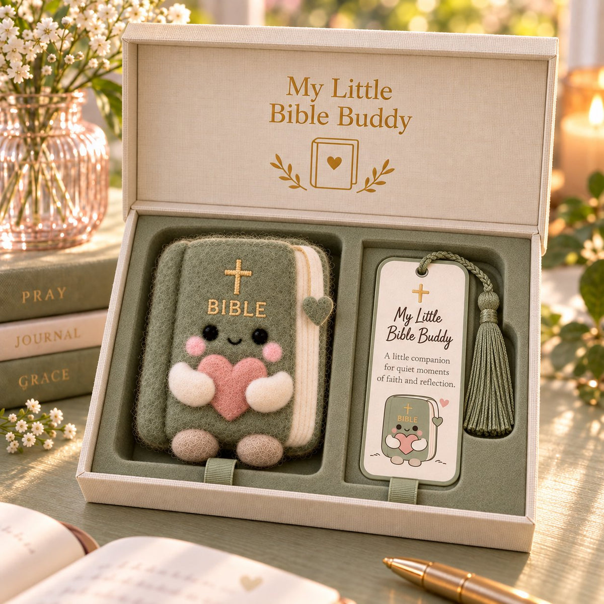 Faith-Inspired Felt Keepsake Gift Set | 6 Meaningful Designs with Matching Message Card & Gift Box 🎁