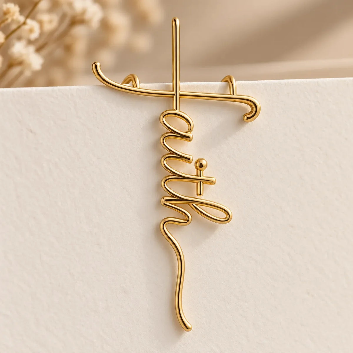 ✝️📚Faith-Inspired Gold Paper Clips — Meaningful Christian Bookmarks