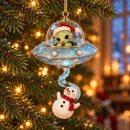 👽🎄 Christmas Alien UFO Ornaments – 6 Cute Cosmic Designs, Unique Christmas Tree Decorations & Holiday Gifts 🚀✨