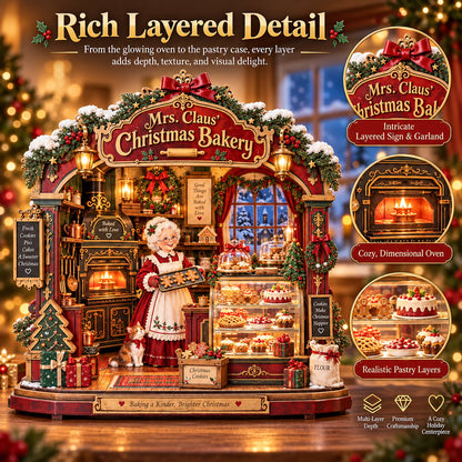 🎄 Mrs. Claus Christmas Bakery DIY Shadow Box Kit🎄