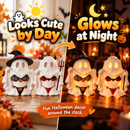 👻Cheeky Ghost Halloween Tabletop Decor – 5 Mischievous Styles
