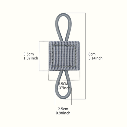Tactical Dual-Loop Gear Retainer Clips – Lightweight Multi-Purpose Accessory Holder for Backpacks