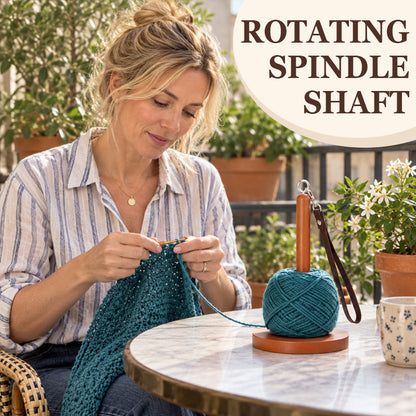 🧶 Portable Yarn Holder with Spinning Winding Stand
