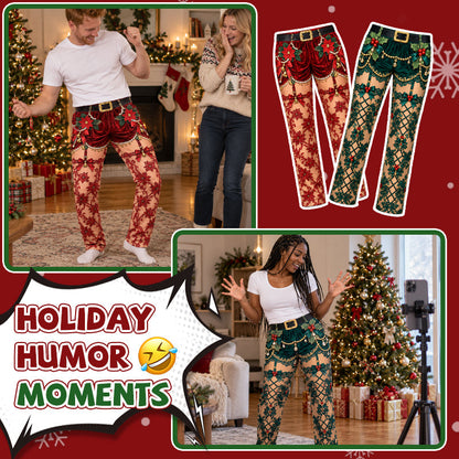 Funny Christmas Illusion Pants for Adults