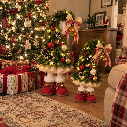 Santa's Little Boot Buddies™ – Whimsical Christmas Elf Trees