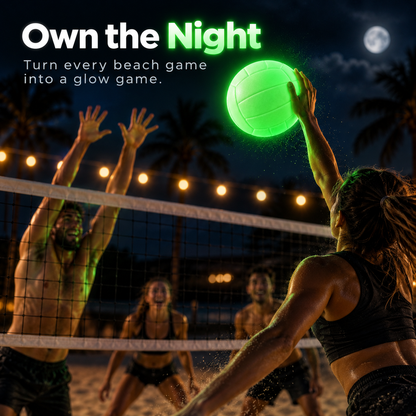 Glow-in-the-Dark Volleyball – Full-Size Night Play Ball