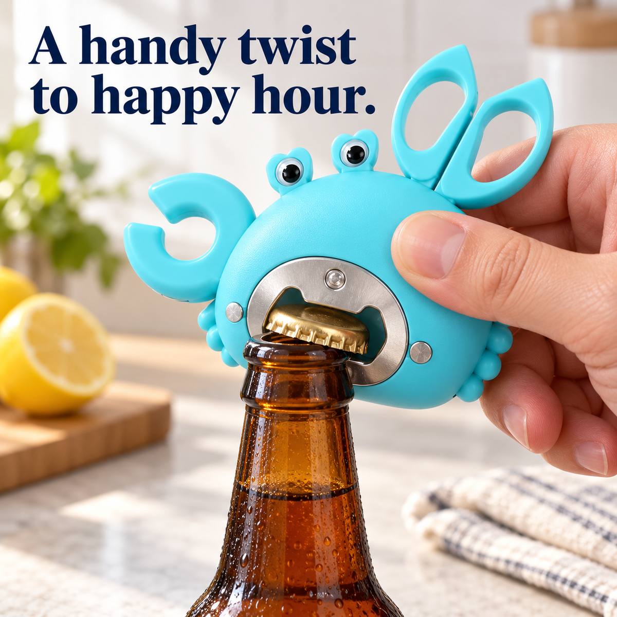 🦀 Handy Crab – 3-in-1 Kitchen Tool Set & Cute Fridge Magnet