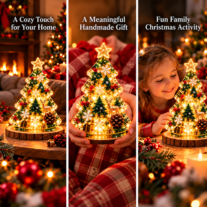Christmas Resin Night Light DIY Kit – Handmade Glowing Holiday Keepsake