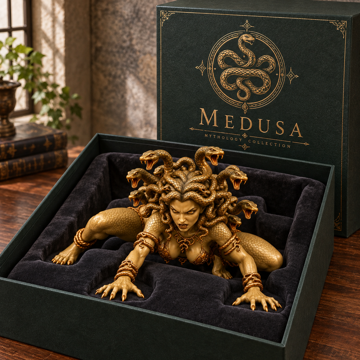 🔥 Last Day 49% OFF - 🐍 Medusa Goddess Shelf Sitter Statue | 4 Unique Gothic Mythology Styles (📦Buy 2 Free Shipping)