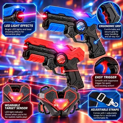 🚀 Laser Battle Gun Set — Bring the Ultimate Battle Experience Home!