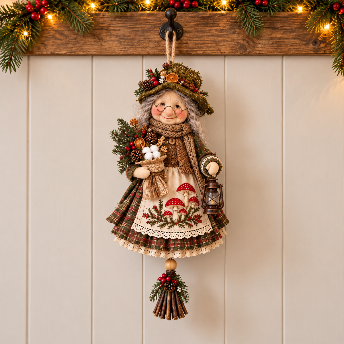 Cozy Country Christmas Doll Decorations