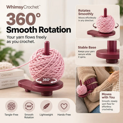 Yarn Tension Arm Holder for Crocheting