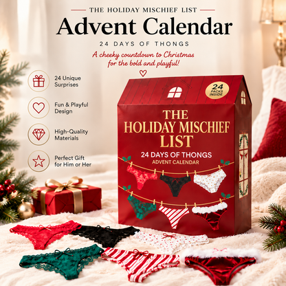 🎁 24 Days of Temptation™ – Thong Advent Countdown Gift Box | A Playful Surprise for Every Day 🔥