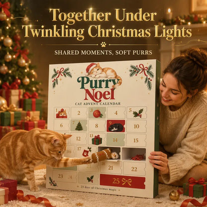 Cat Advent Calendar 2026 - 25 Days of Christmas Treats for Kittens, Holiday Gift Box with Interactive Toys & Snacks