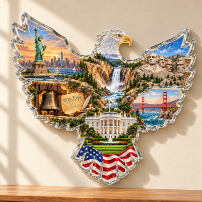✨🇺🇸 American Heritage™ Lighted Eagle Wall Art 🦅