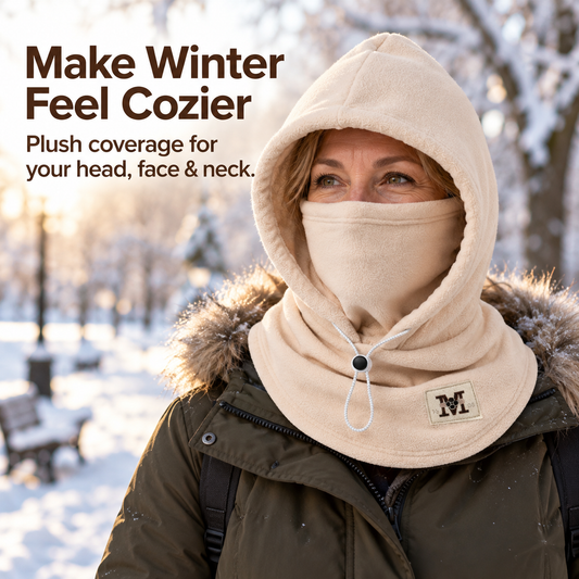 🥶 2-in-1 Winter Face Mask & Warm Hat, Windproof Cold-Weather Protection