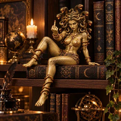 🔥 Last Day 49% OFF - 🐍 Medusa Goddess Shelf Sitter Statue | 4 Unique Gothic Mythology Styles (📦Buy 2 Free Shipping)
