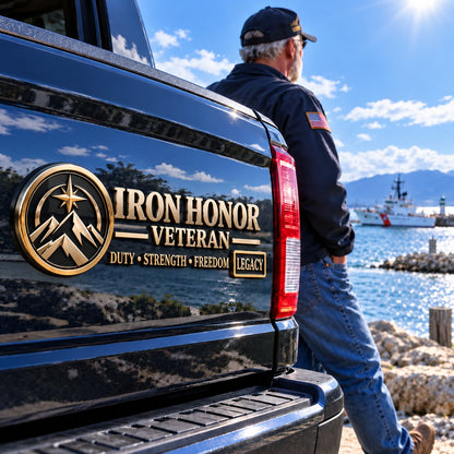 🎖️ 3D Veteran Legacy Metal Auto Emblem – 4 Designs, One Unbreakable Honor