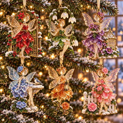 Winter Garden Fairies – 6 Enchanting Christmas Ornament Designs