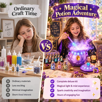 🔮 Deluxe Magic Potion Kit for Kids — Light, Sound & Mist Cauldron Set🎁