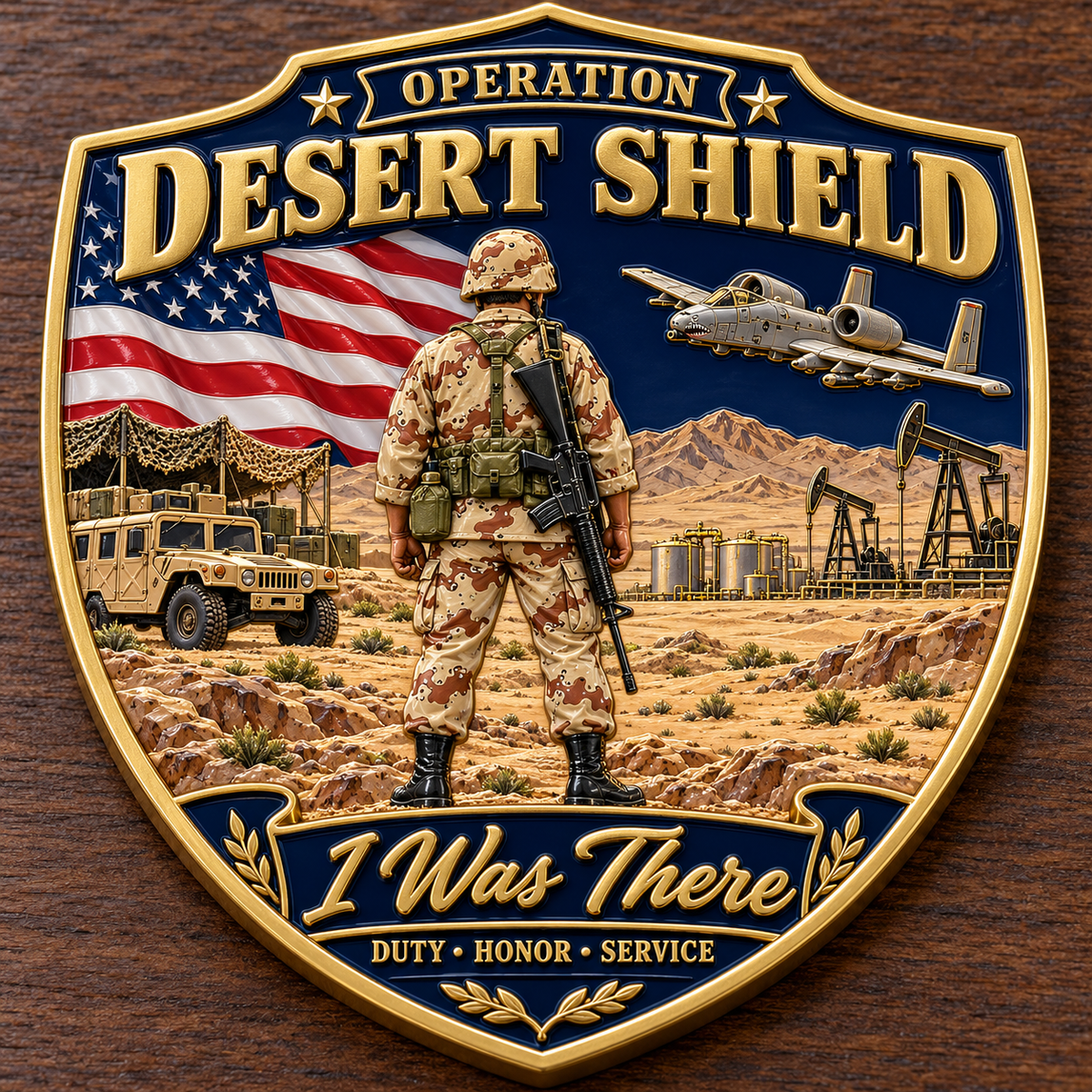 🇺🇸 Last Day Promo: 49% OFF 🎖️Operation Desert Shield I Was There Veteran Challenge Coin