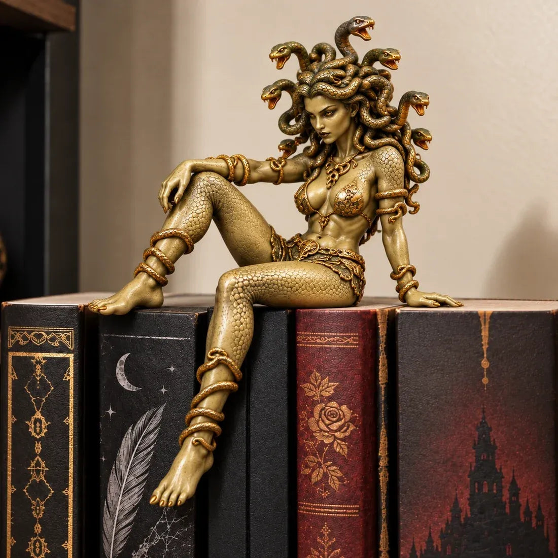 🔥 Last Day 49% OFF - 🐍 Medusa Goddess Shelf Sitter Statue | 4 Unique Gothic Mythology Styles (📦Buy 2 Free Shipping)