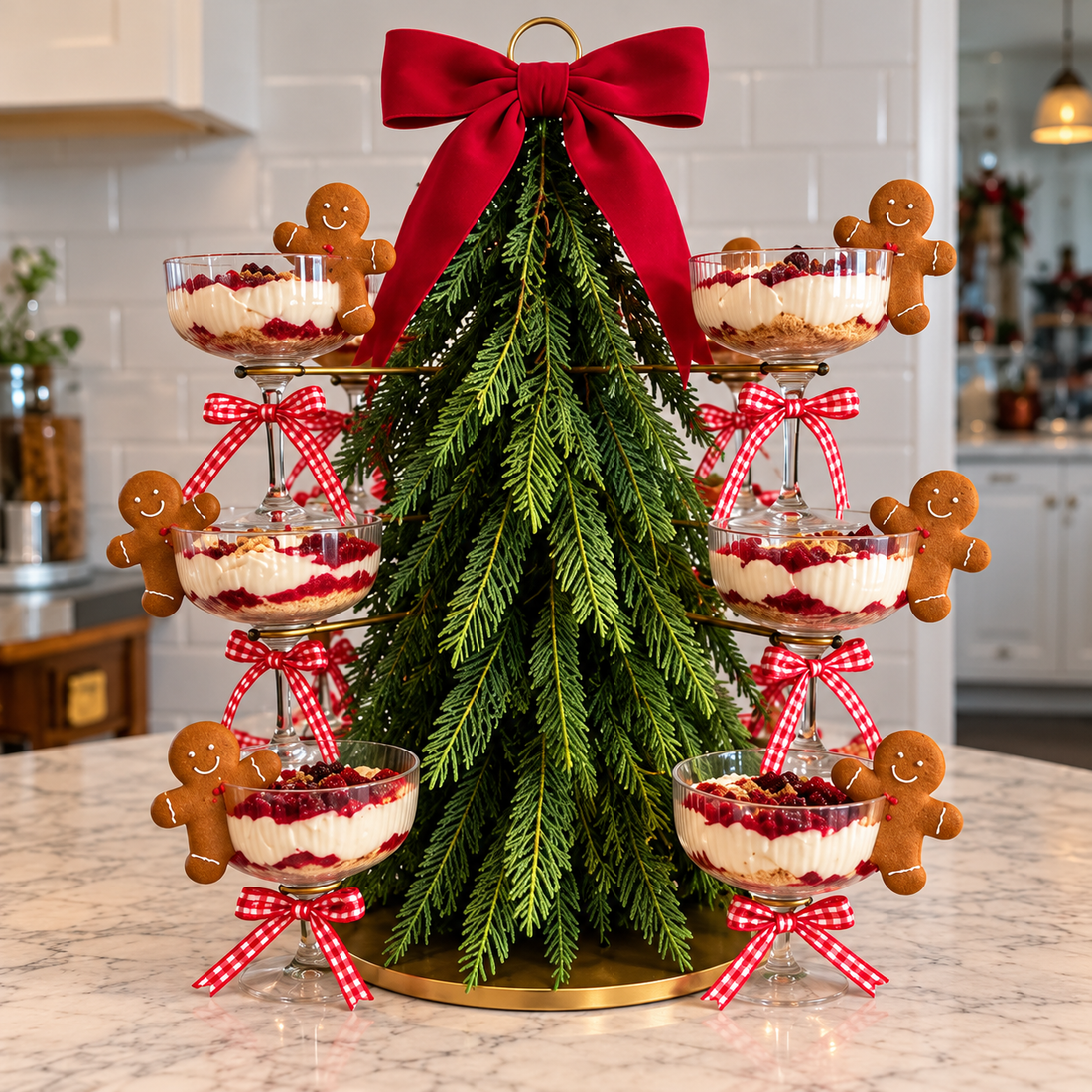 Sweet Christmas table styling