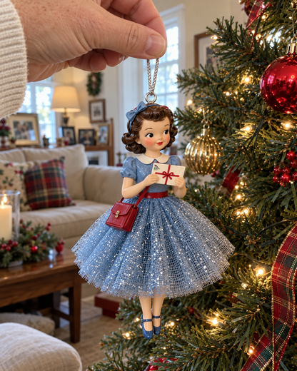 Vintage Christmas Lady Ornaments – 1950s-Inspired Keepsake Collection🎄