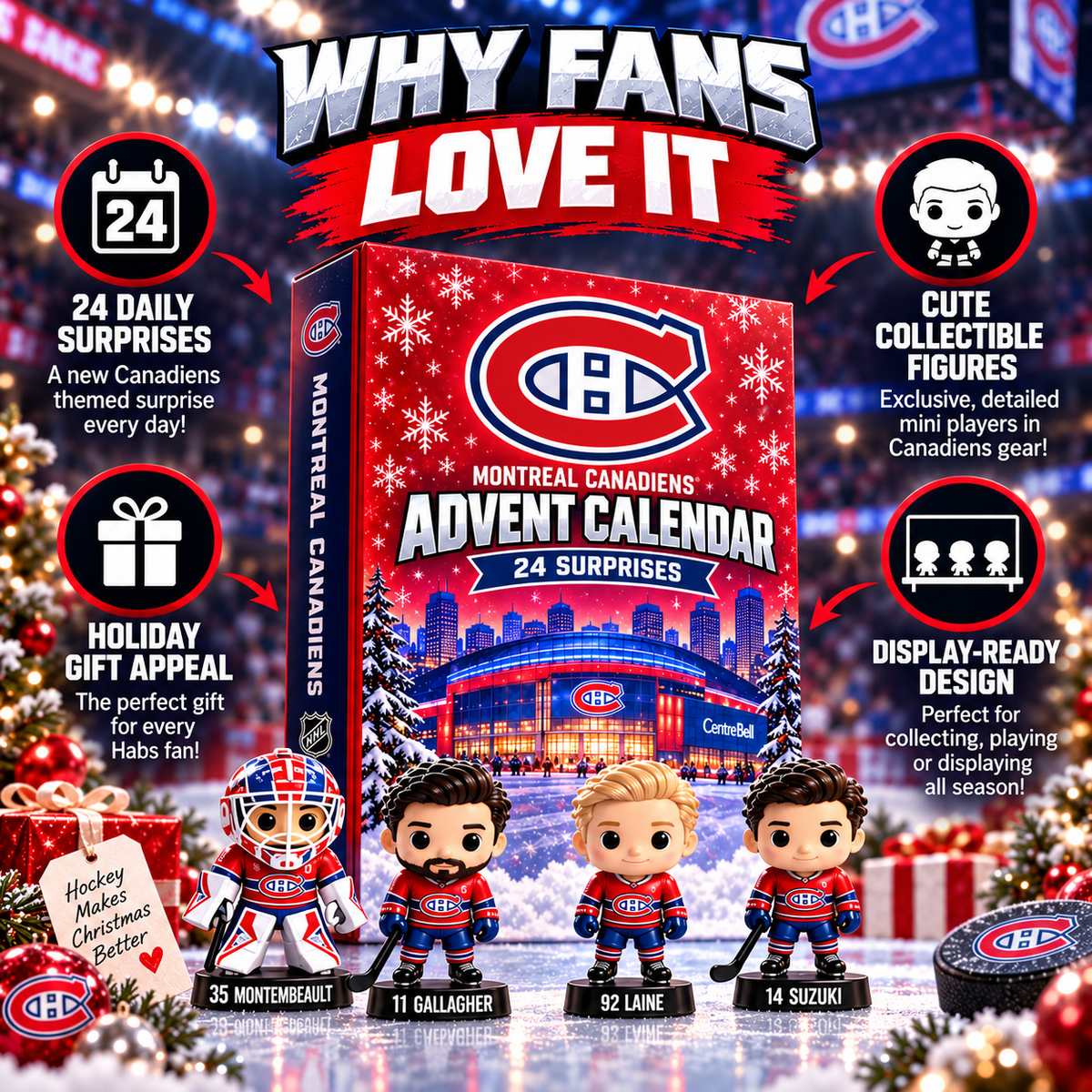 Montreal Canadiens Hockey Advent Calendar