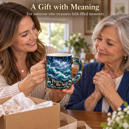 Peace, Be Still – Jesus Calms the Storm Heat-Reveal Mug | A Gift of Faith & Comfort
