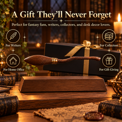 The Wizard’s Broom – Magnetic Levitation Pen & Fantasy Desk Decor