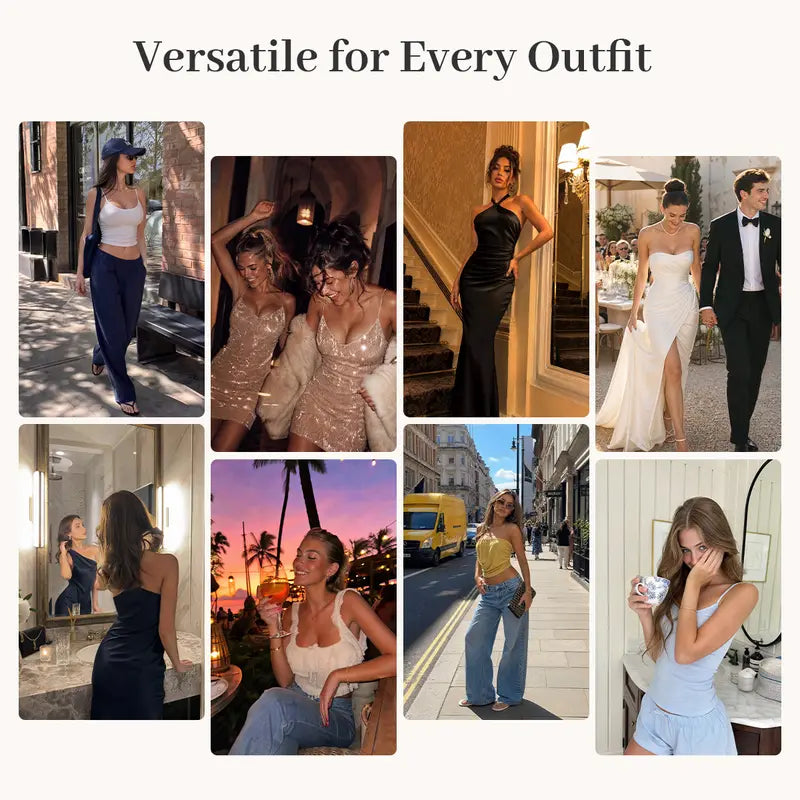 Strapless bra outfits and occasions