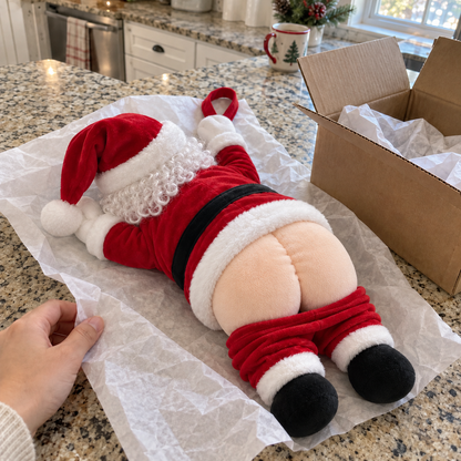 Plush Santa Tissue Holder
