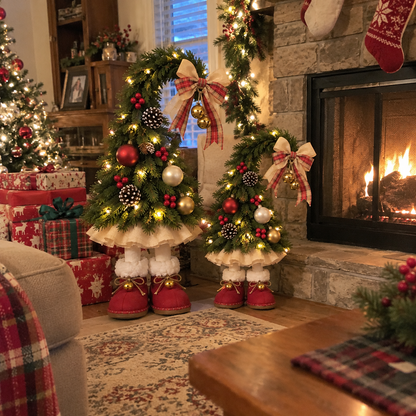 Santa's Little Boot Buddies™ – Whimsical Christmas Elf Trees
